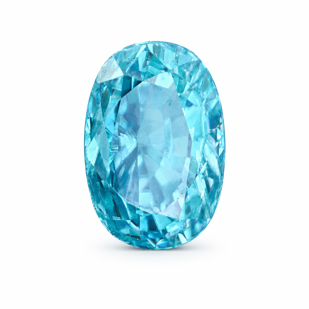 2.05 ct Oval Blue Zircon | Exclusively Brilliant