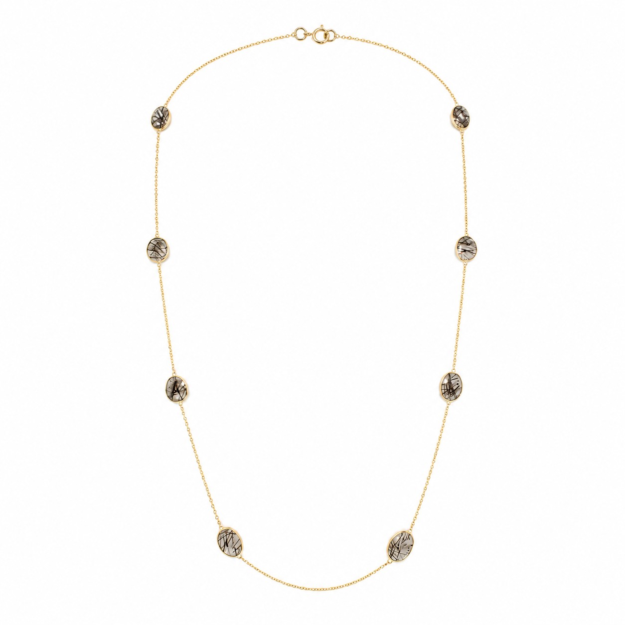 Oval Quartz Station Necklace | Exclusively Brilliant