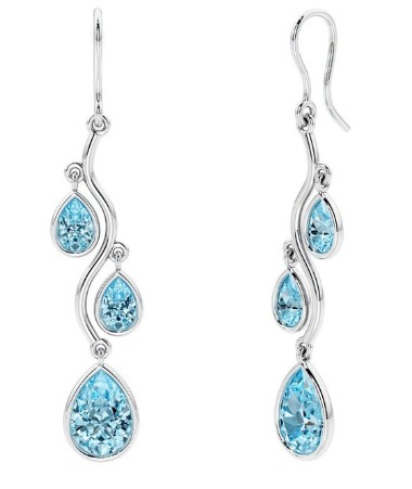 トパーズ　16g Pear Topaz Drop Earrings | Exclusively Brilliant