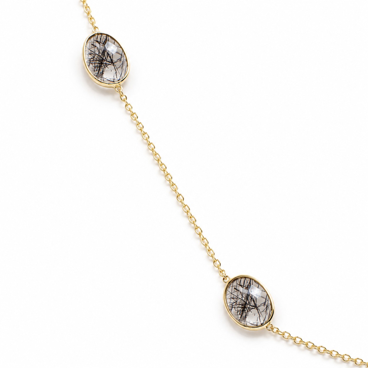 Oval Quartz Station Necklace | Exclusively Brilliant